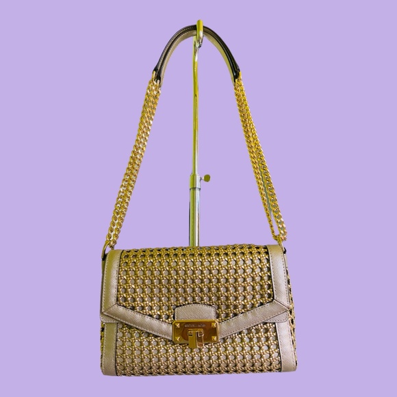 Michael Kors Gold Metallic Crossbody